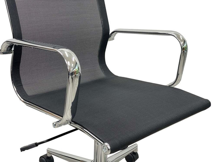 All Mesh High Back Conference Chair in Black Zoomed View