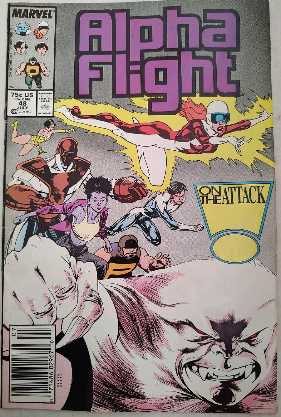 Alpha Flight #48 Comic Book Cover