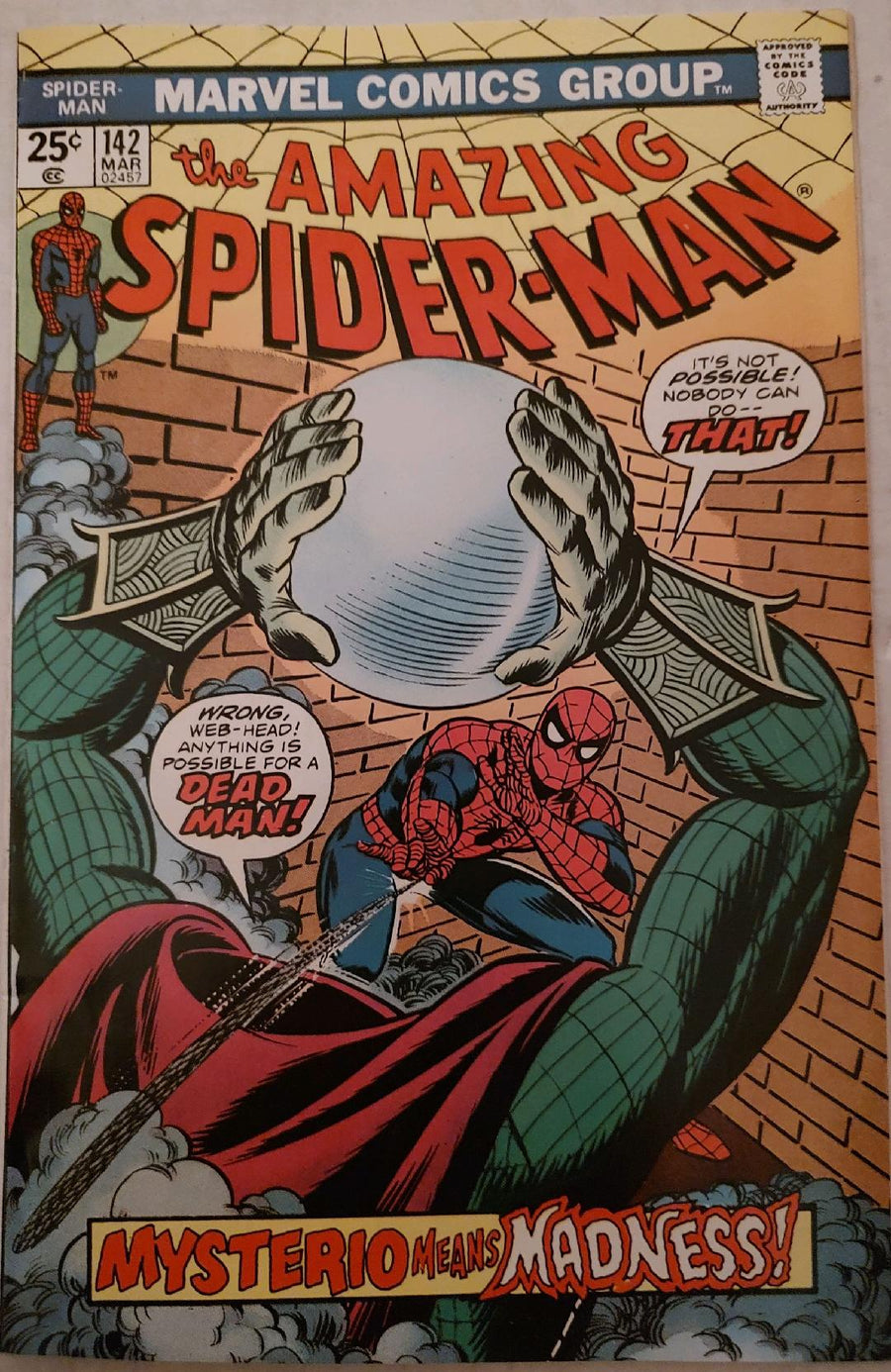 The Amazing Spiderman #142 Comic Book Cover