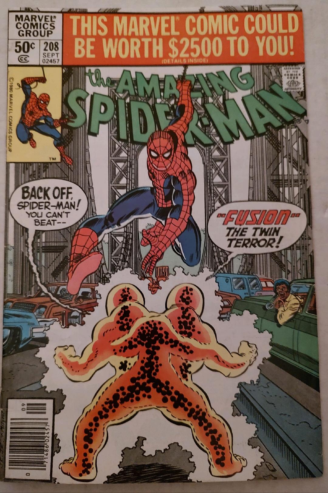 The Amazing Spiderman #208 Comic Book Cover