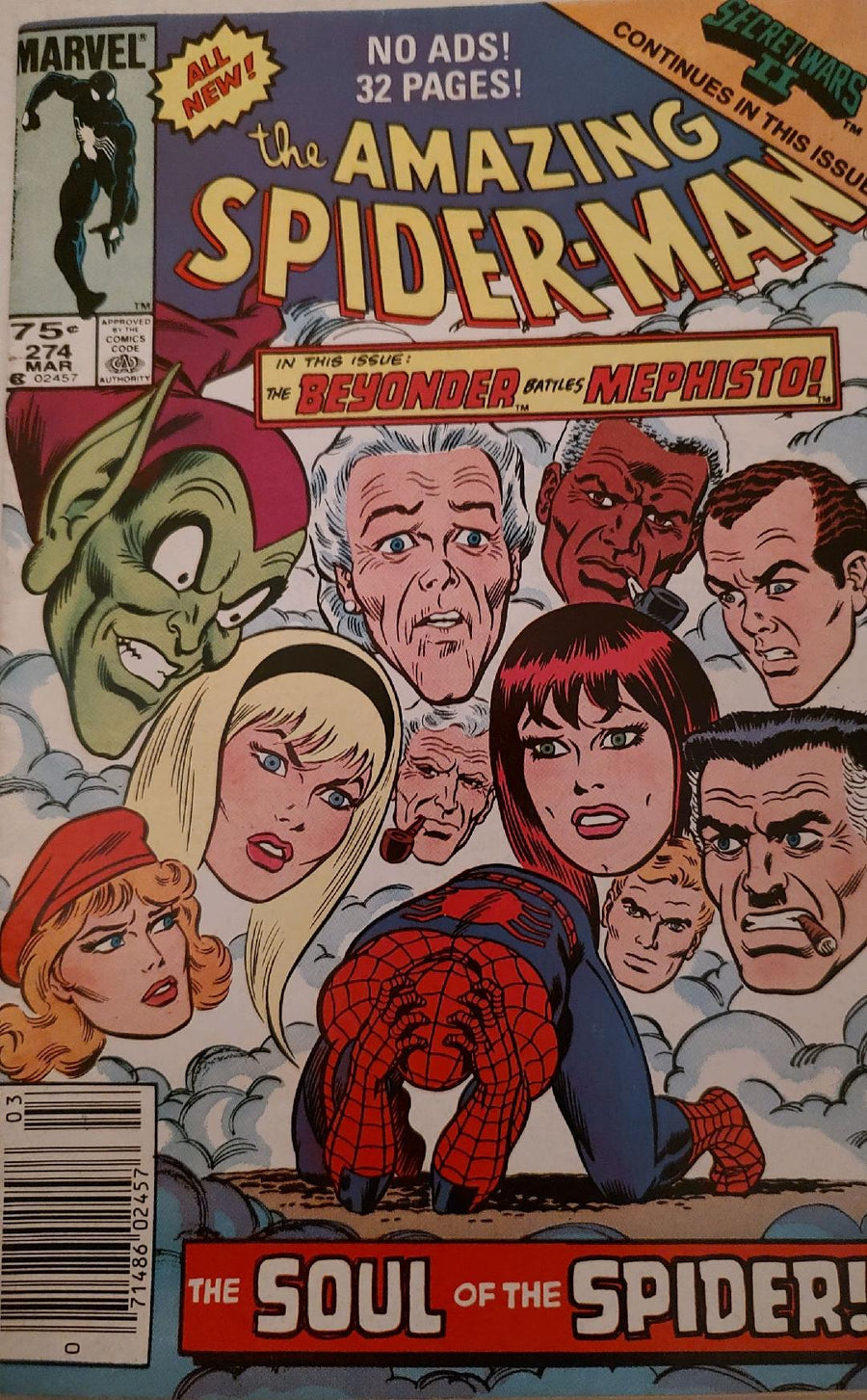 The Amazing Spiderman #274 Comic Cover