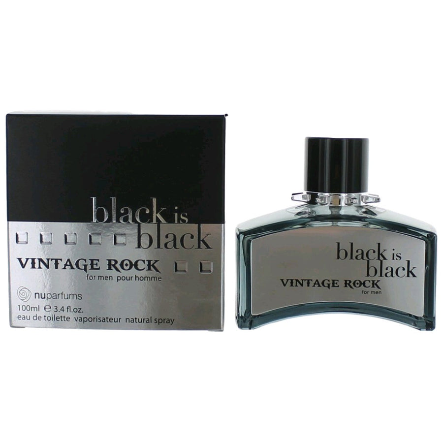 Black is Black Vintage Rock by NuParfumes, 3.3 oz. Eau de Toilette Spray for Men