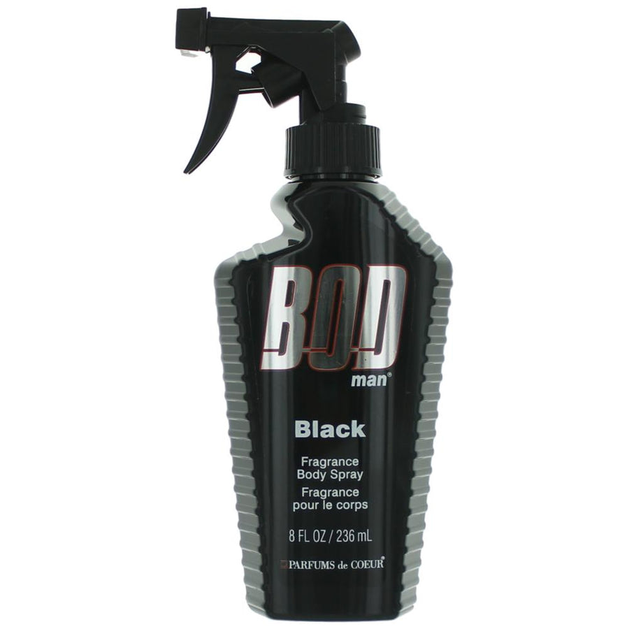 Bod Man Black by Parfums De Coeur, 8 oz. Frgrance Body Spray for Men