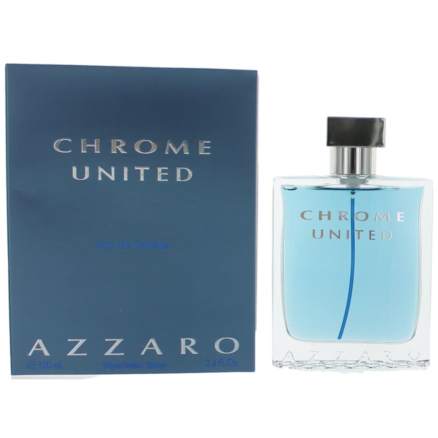 Chrome United by Azzaro, 3.4 oz. Eau De Toilette Spray for Men