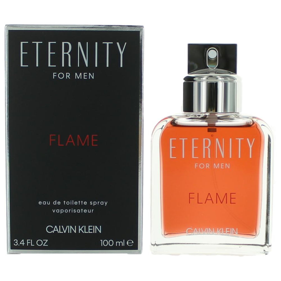 Eternity Flame by Calvin Klein, 3.4 oz. Eau De Toilette Spray for Men