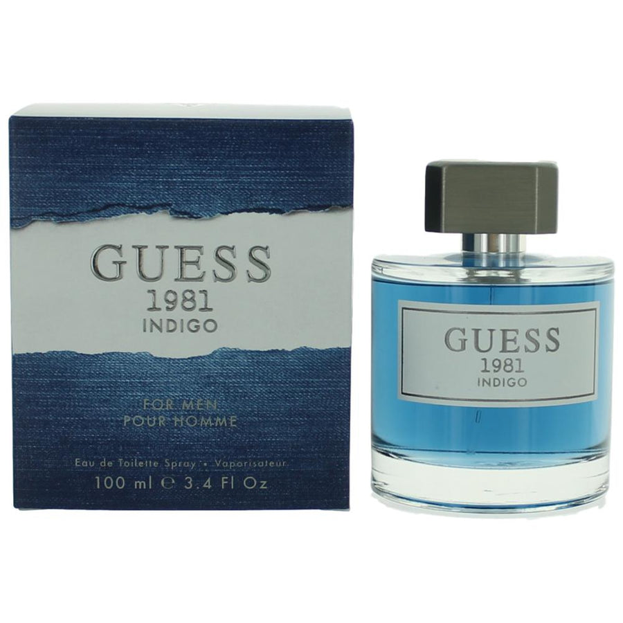 Guess 1981 Indigo by Guess, 3.4 oz. Eau De Toilette Spray for Men