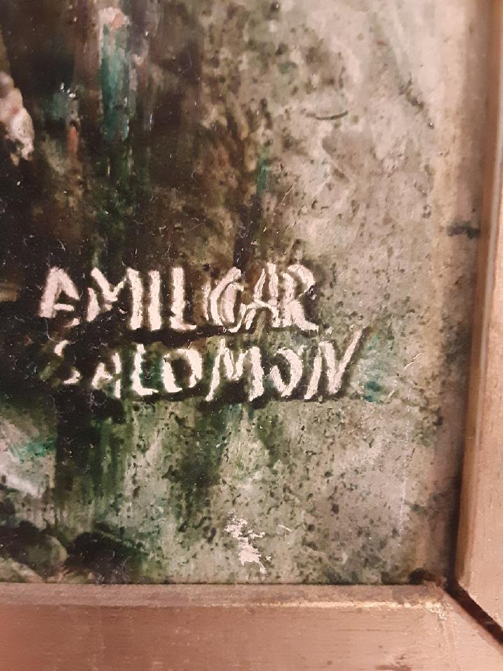 Amilcar Salomon Oil Painting Signature