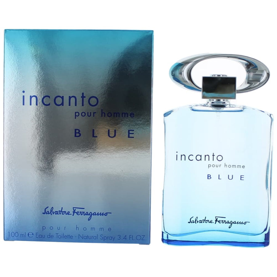 Incanto Blue by Salvatore Ferragamo, 3.4 oz. Eau De Toilette Spray for Men