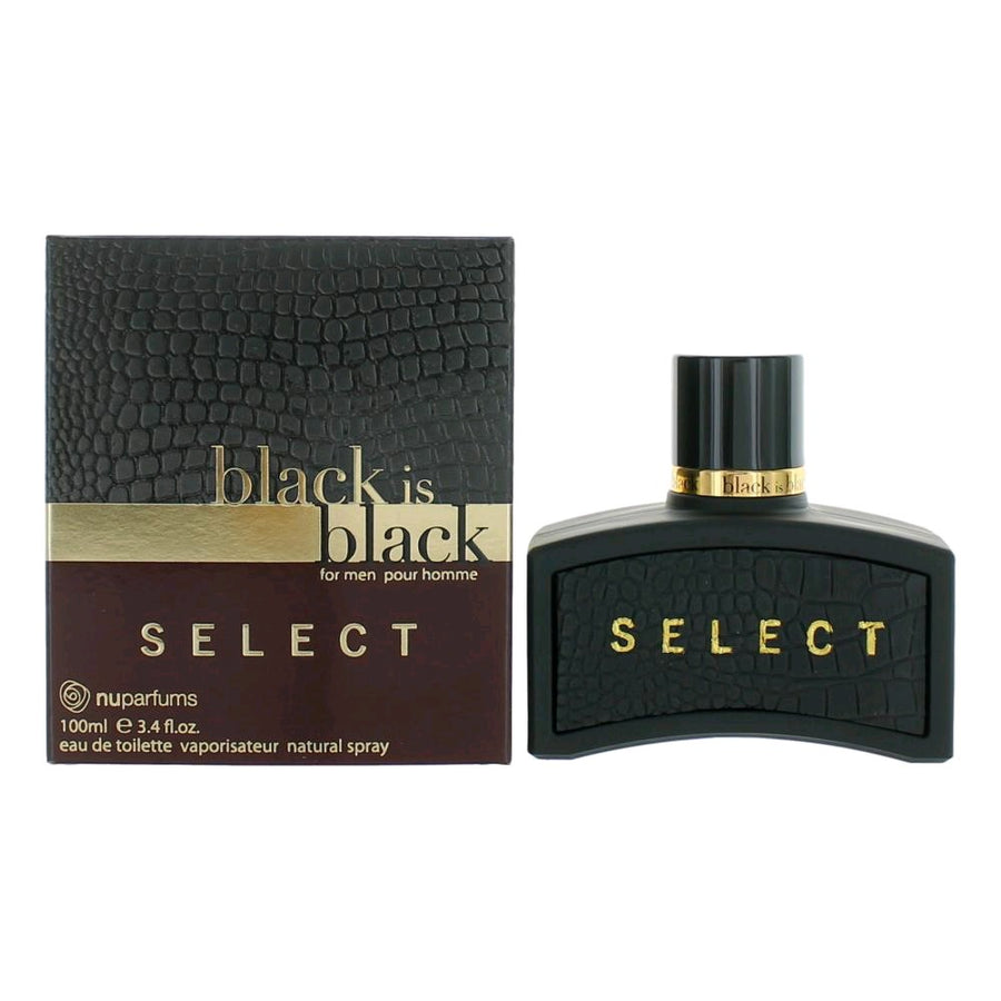 Black is Black Select by NuParfums, 3.4 oz. Eau De Toilette Spray for Men