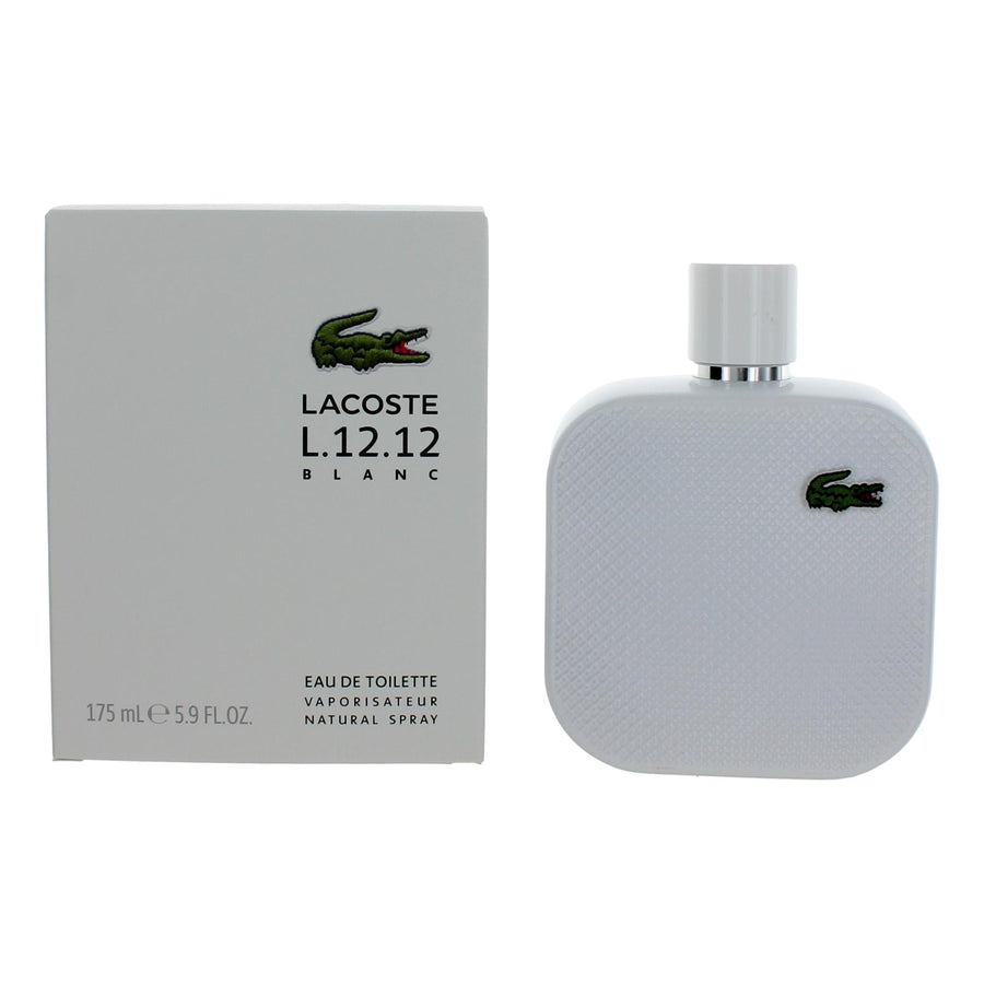 Lacoste L.12.12 White Blanc by Lacoste, 5.9 oz.  Eau De Toilette Spray for Men 