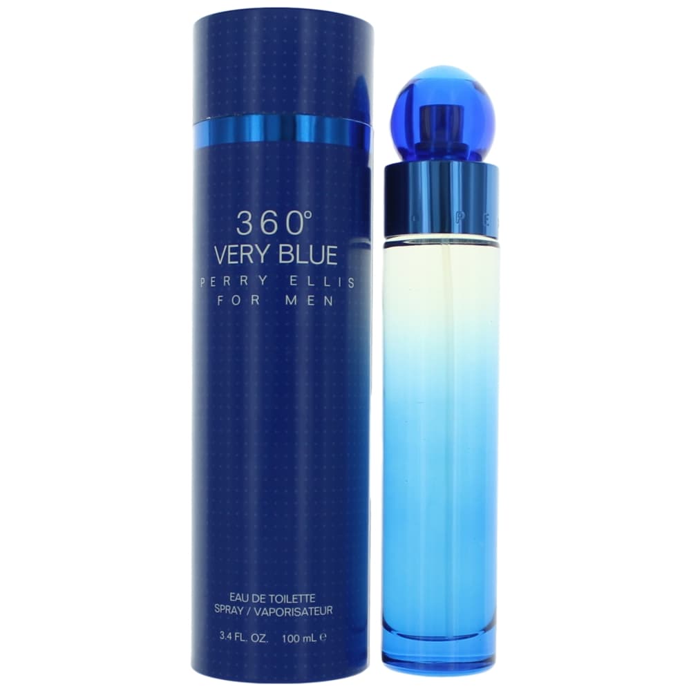 Perry Ellis 360 Very Blue by Perry Ellis, 3.4 oz. Eau De Toilette Spray for Men