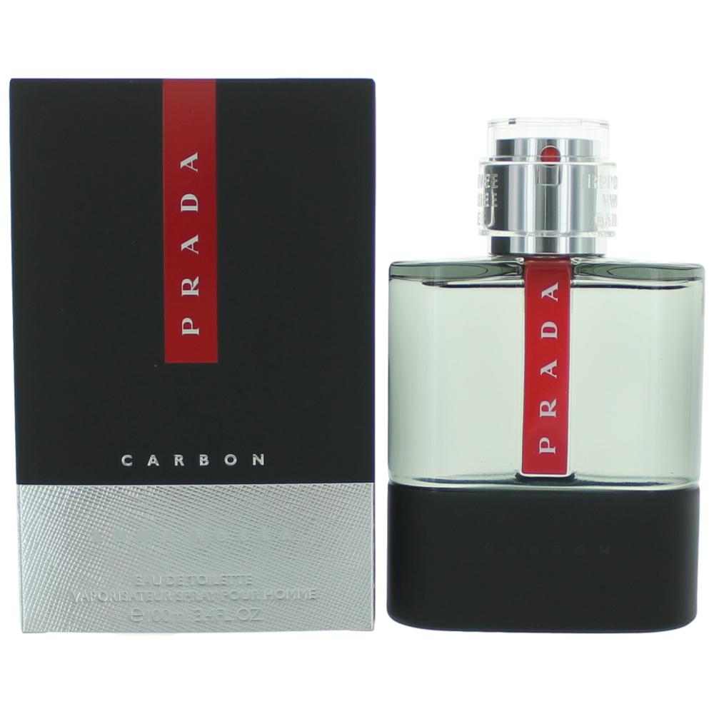 Prada Luna Rossa Carbon by Prada, 3.4 oz. Eau De Toilette Spray for Men