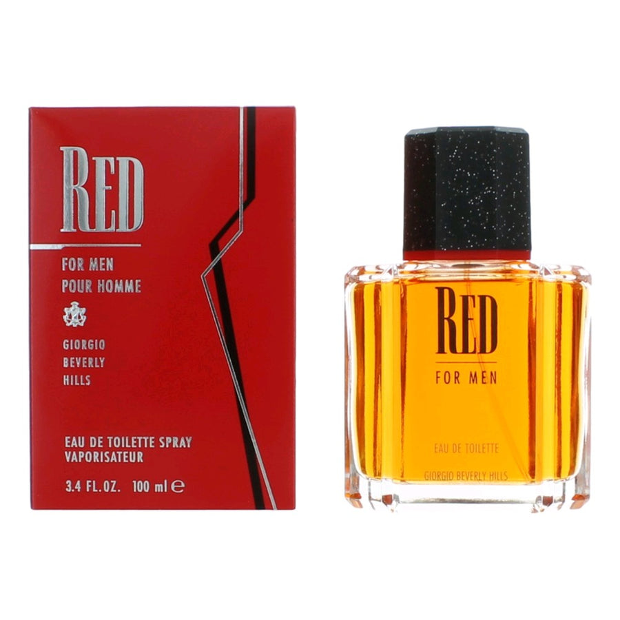 Red by Beverly Hills, 3.4 oz Eau De Toilette Spray for Men
