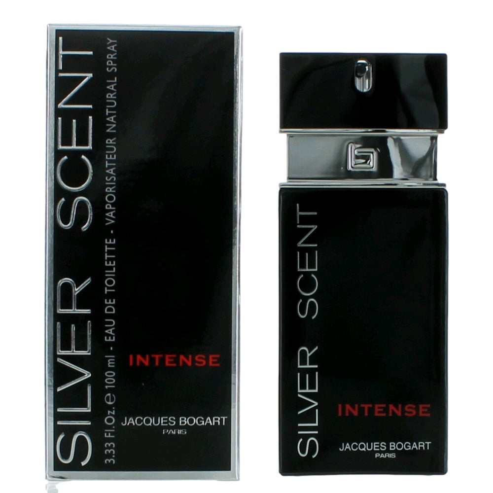 Silver Scent Intense by Jacques Bogart, 3.4 oz Eau De Toilette Spray for Men
