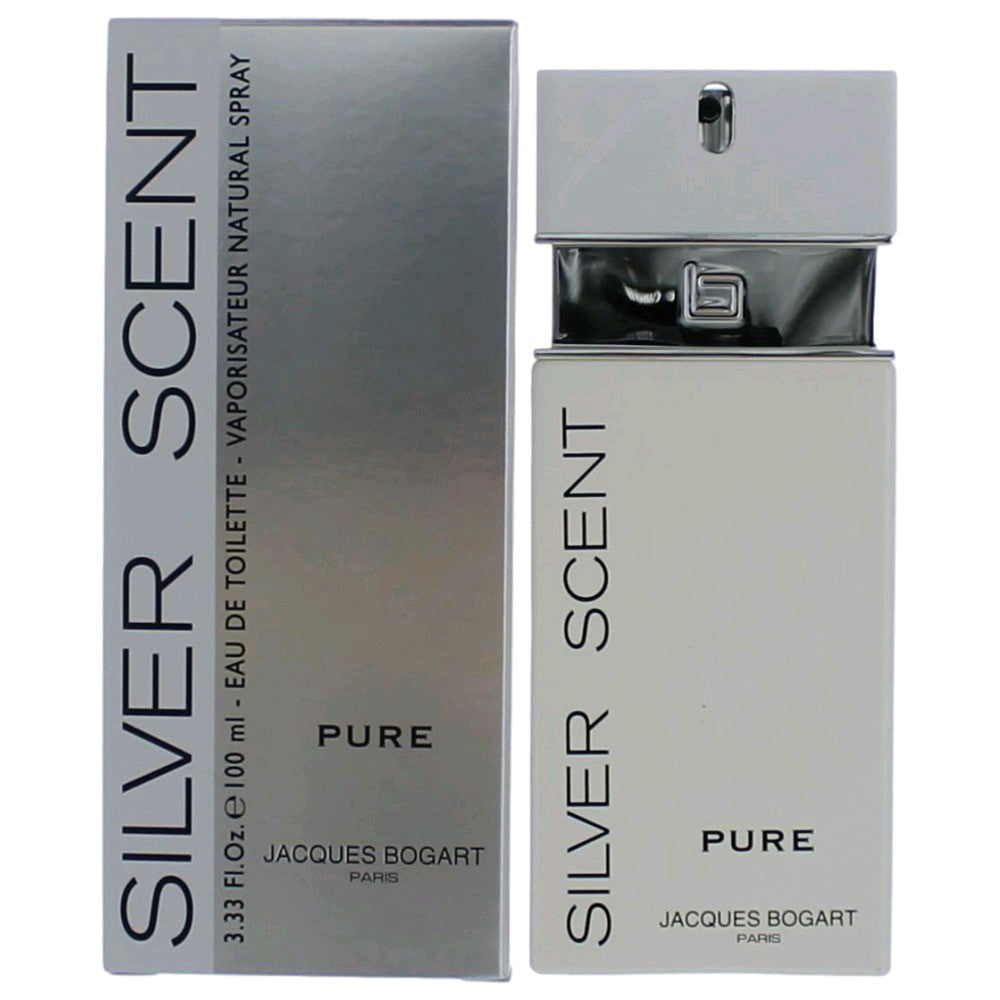 Silver Scent Pure by Jacques Bogart, 3.4 oz. Eau De Toilette Spray for Men