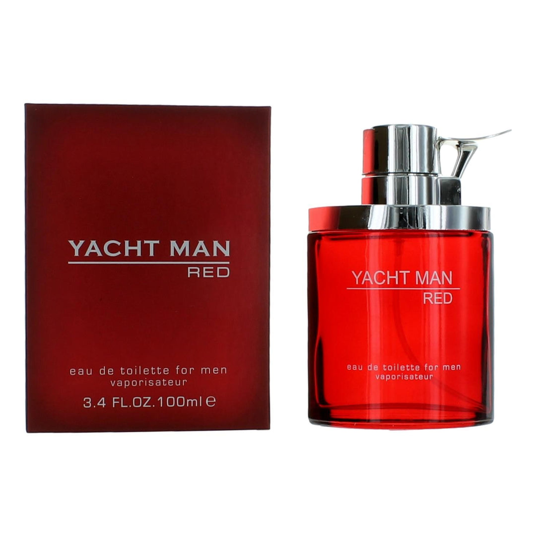 Yacht Man Red by Myrurgia, 3.4 oz Eau De Toilette Spray for Men