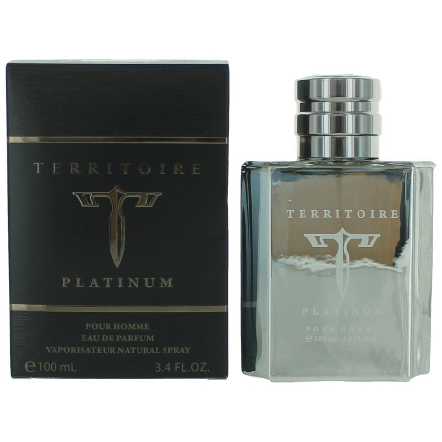 Territoire Platinum by YZY, 3.4 oz. Eau De Parfum Spray for Men