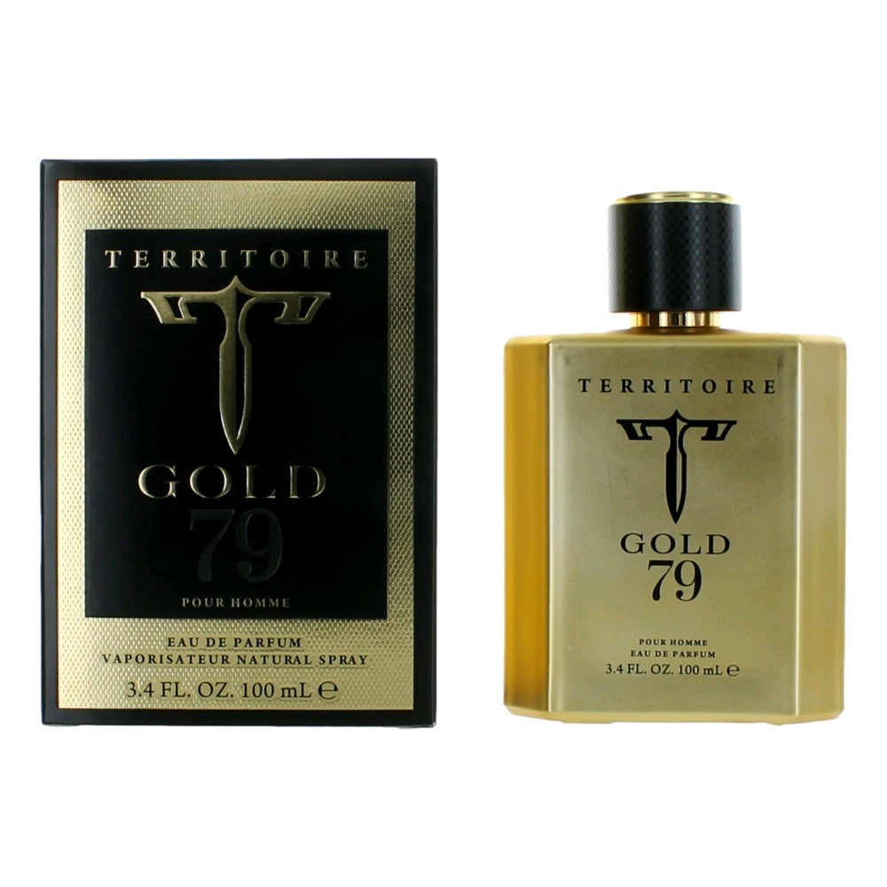 Territoire Gold 79 by YZY, 3.4 oz. Eau De Parfum Spray for Men