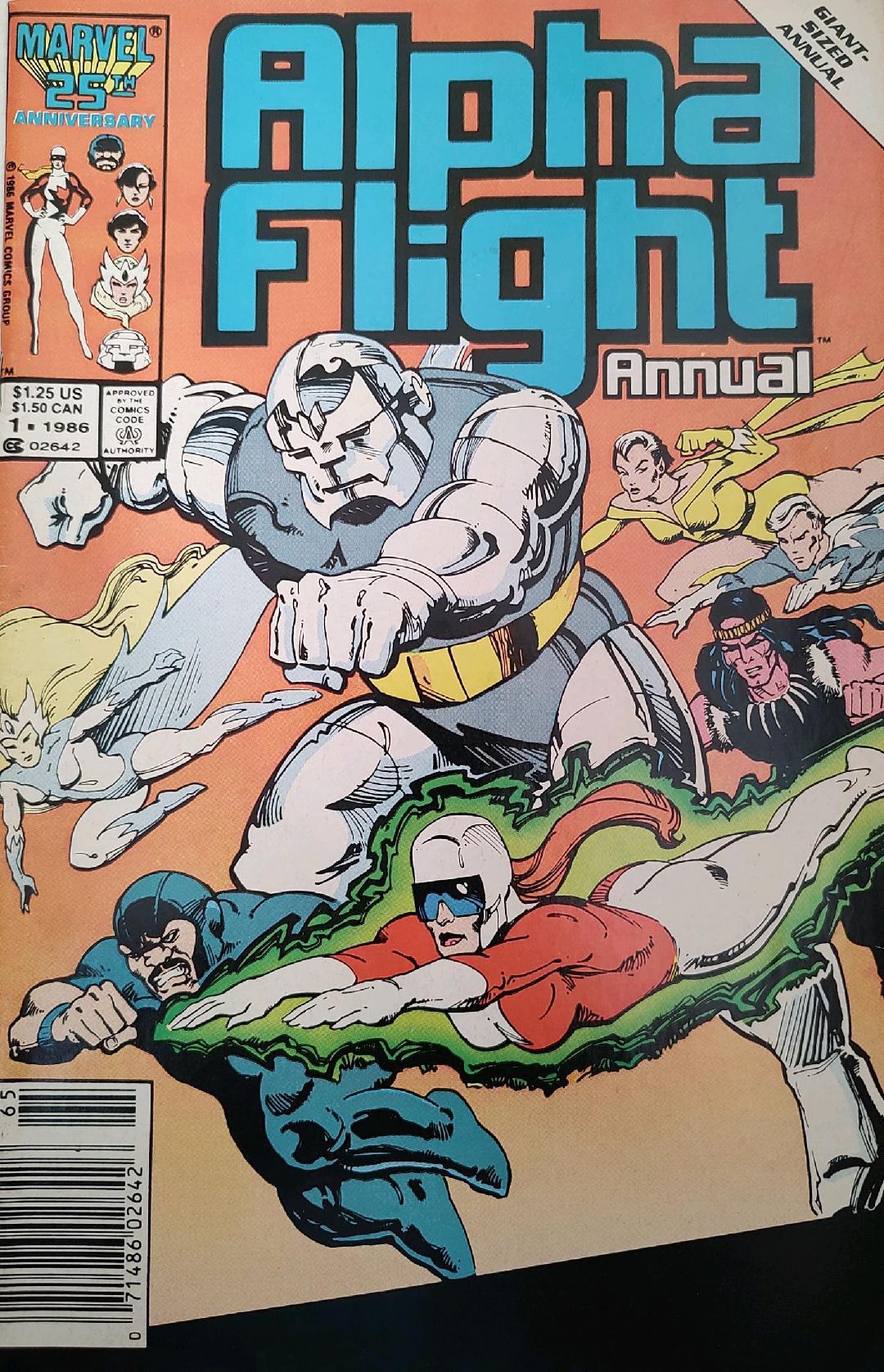 Alpha Flight Annual #1 Comic Book Cover