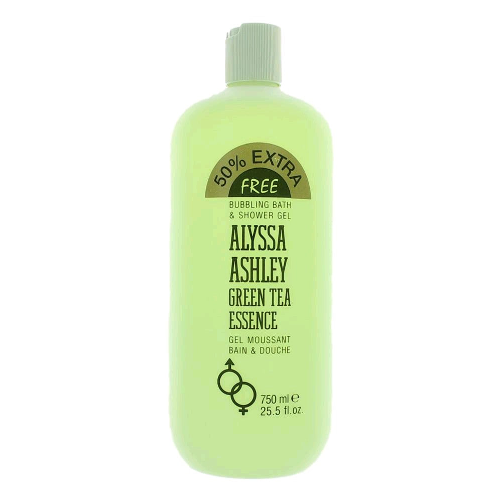 Green Tea Essence by Alyssa Ashley, 25.5 oz. Bubbling Bath & Shower Gel for Women