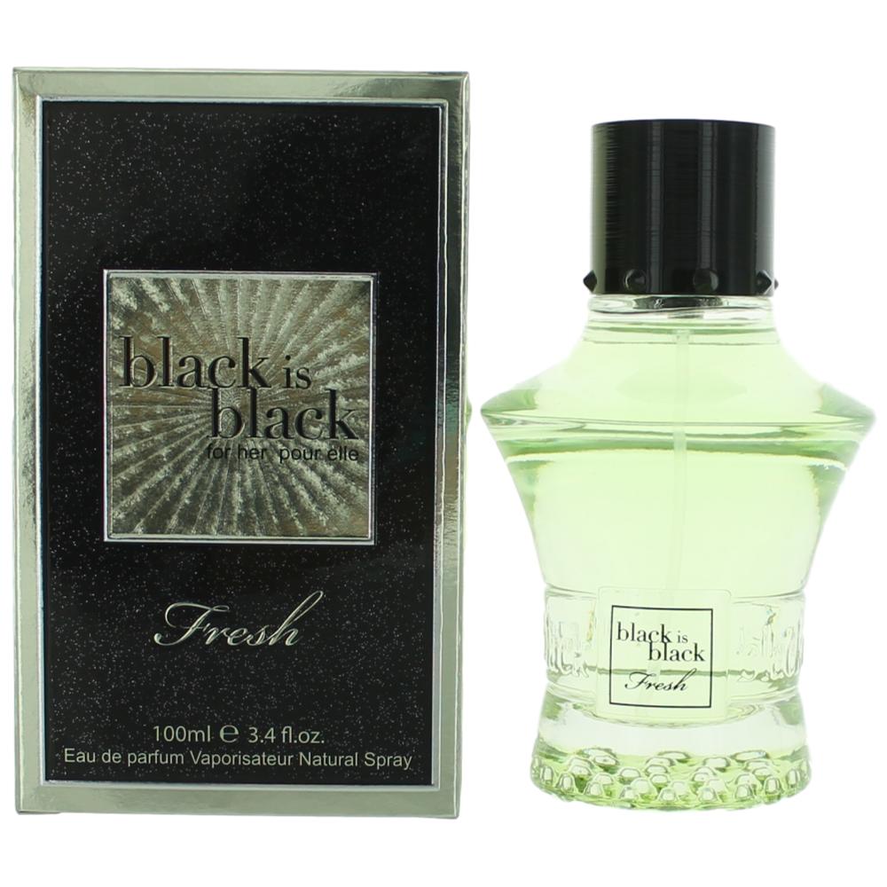 Black is Black Fresh by NuParfums, 3.4 oz. Eau De Parfum Spray for Women