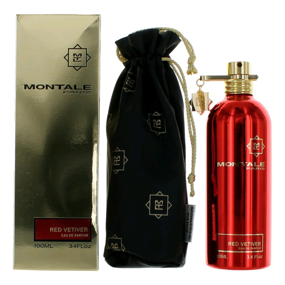 Montale Red Vetiver by Montale, 3.4 oz. Eau De Parfum Spray for Men