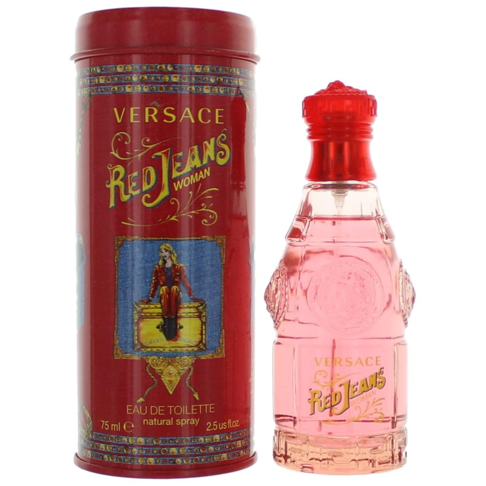 Red Jeans by Versace, 2.5 oz Eau De Toilette Spray for Women 