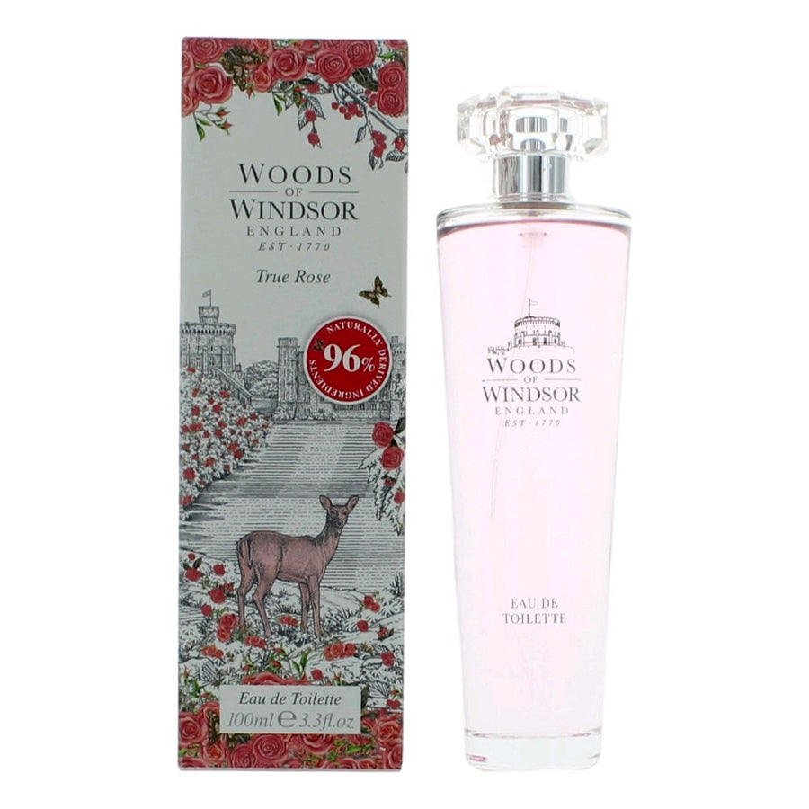 Woods of Windsor True Rose by Woods of Windsor, 3.3 oz. Eau De Toilette Spray for Women