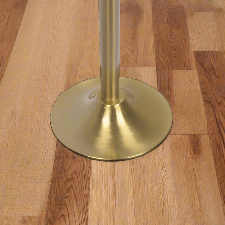 Axis Brass Gold Floor Lamp with 4-Way Switch Double Spots with Metal Base View.