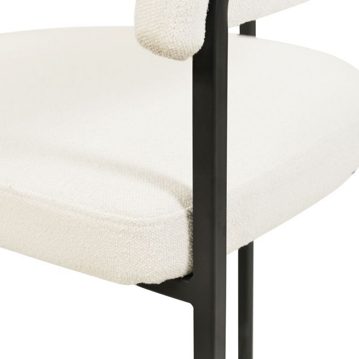 LeisureMod Aero Collection Modern Dining Chair in White Zoomed.