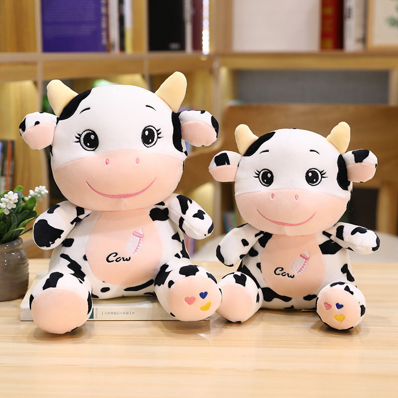 Soft Baby Cow Plush Toy Cute Stuffed Animal Doll