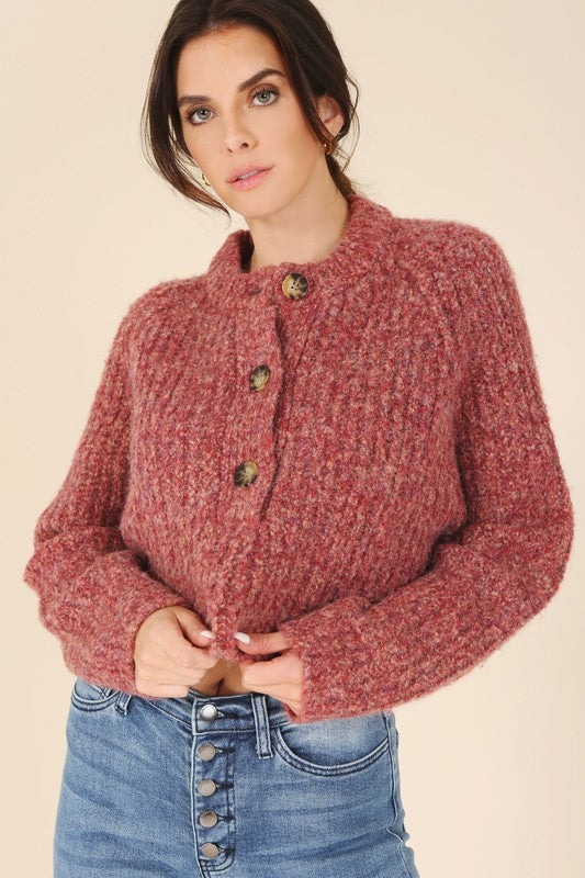 Mélange Multicolor Sweater Top