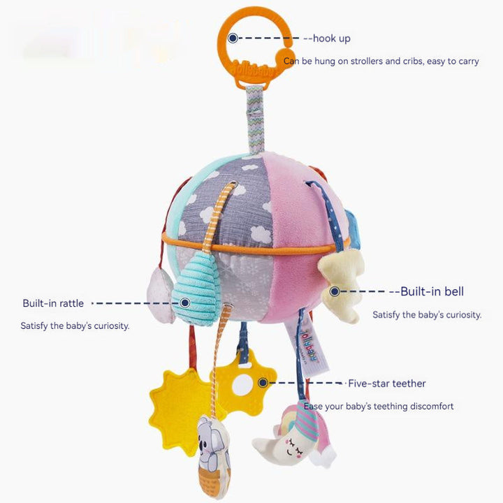 Baby Hanging Toy – Soft Fabric Crib and Stroller Activity Toy