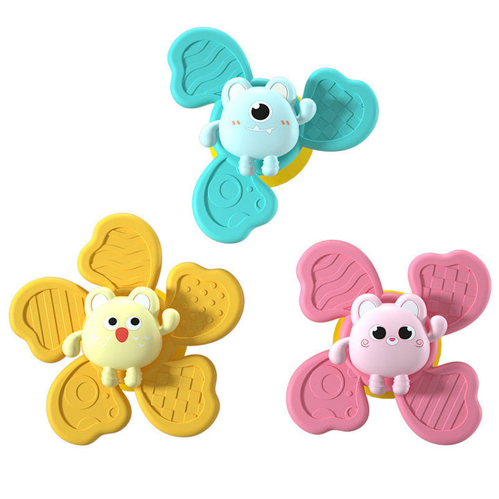 Baby Bath Spinning Top Toy – Suction Cup Spinner with Music and Animal Designs