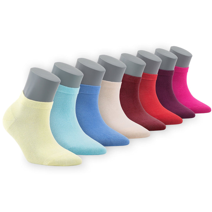 Women’s Bamboo Ankle Socks 8-Pack - 598