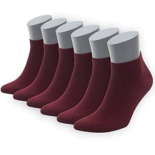 Men's and Women's Bamboo Ankle Socks 6-Pack