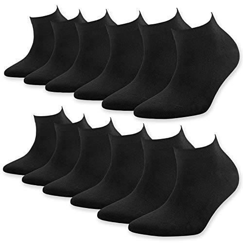 Men's and Women's Bamboo Ankle Socks 6-Pack