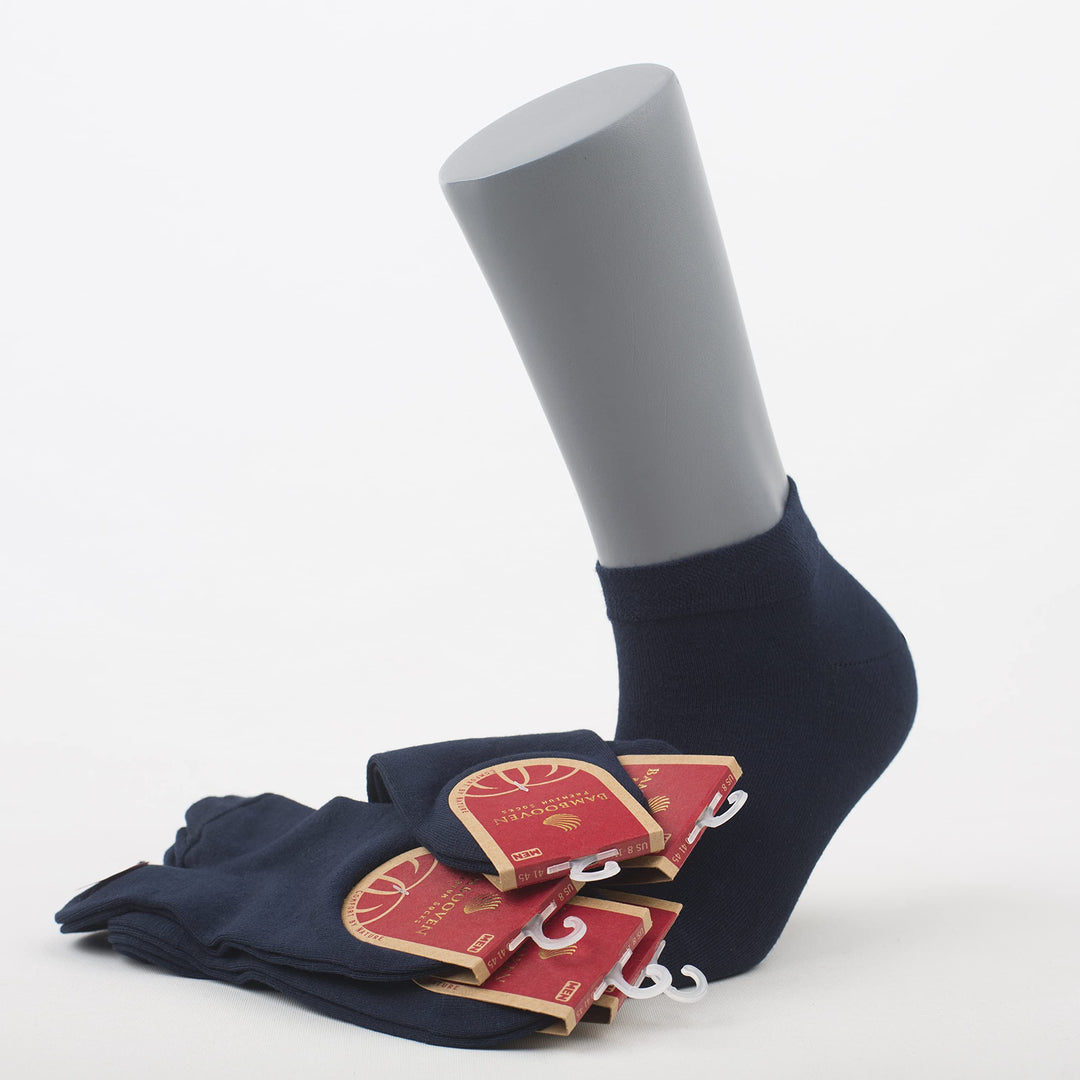 Men's and Women's Bamboo Ankle Socks 6-Pack