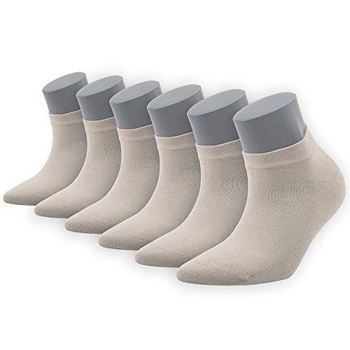Men's and Women's Bamboo Ankle Socks 6-Pack