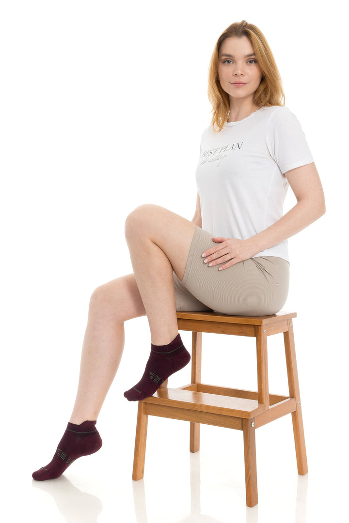 Men's and Women's Bamboo Ankle Socks 6-Pack