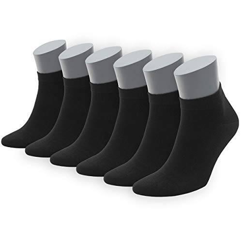 Men's and Women's Bamboo Ankle Socks 6-Pack