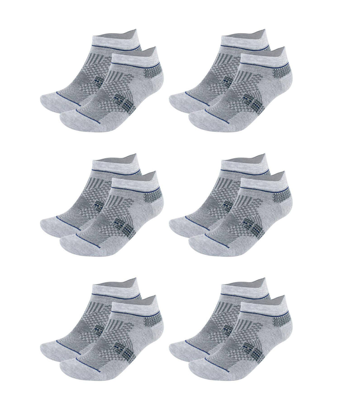 Men's and Women's Bamboo Ankle Socks 6-Pack