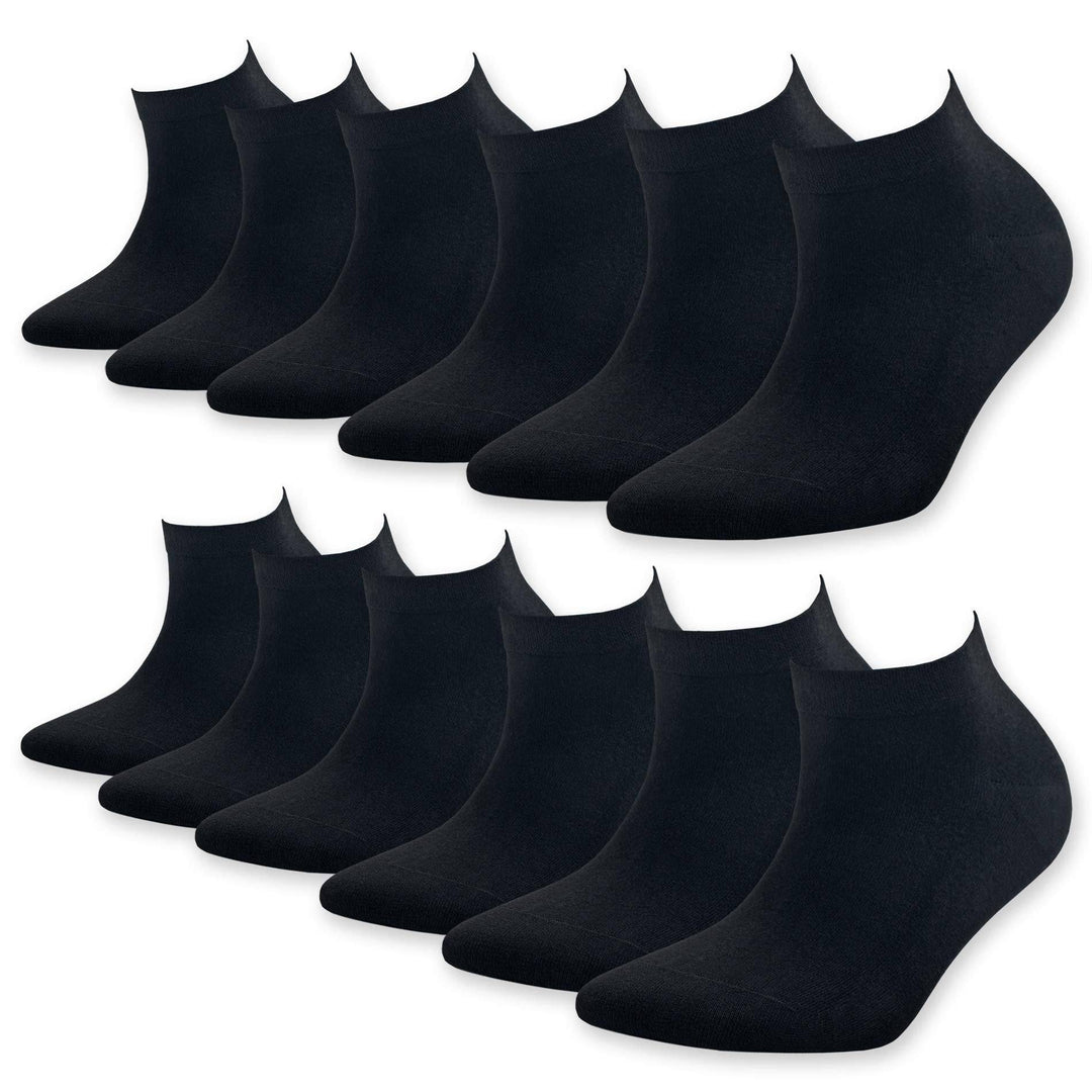 Men's and Women's Bamboo Ankle Socks 6-Pack