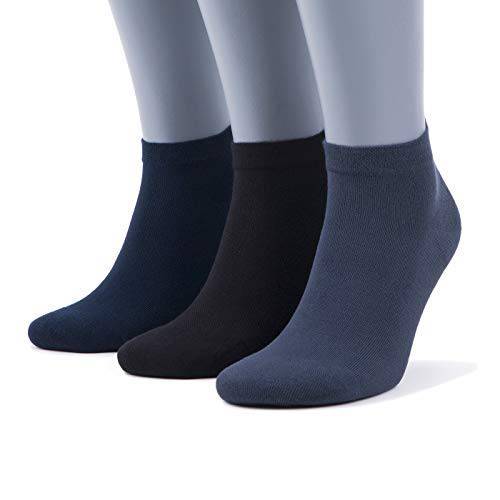 Men's and Women's Bamboo Ankle Socks 6-Pack