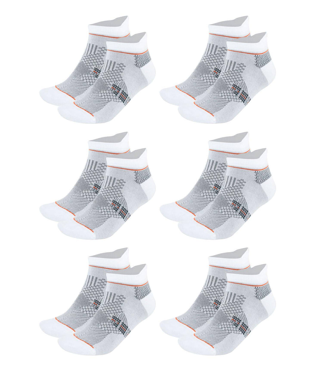 Men's and Women's Bamboo Ankle Socks 6-Pack