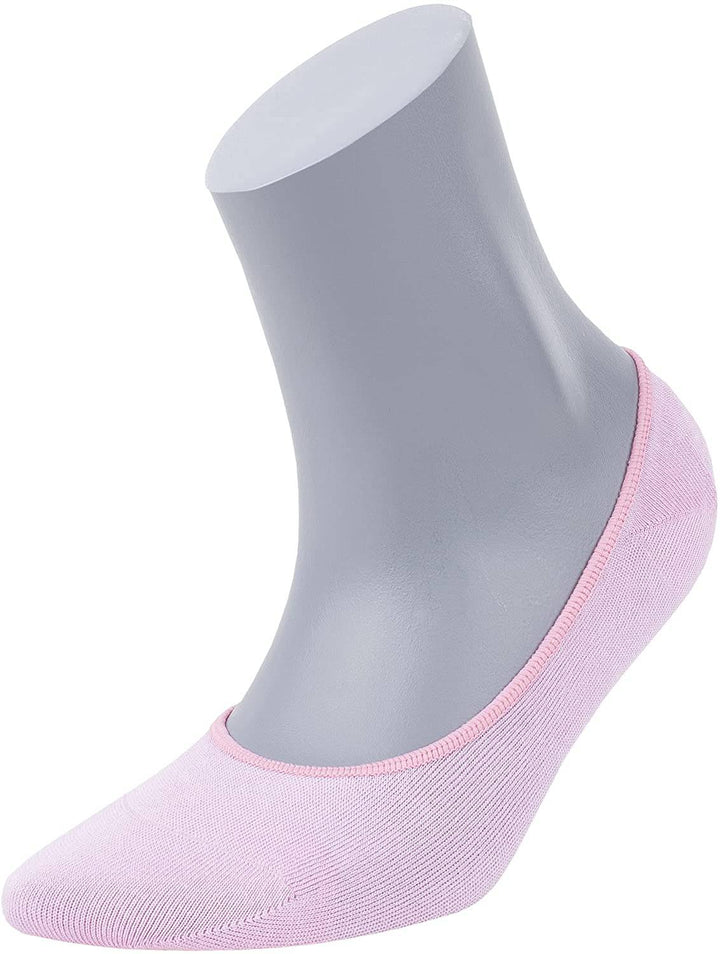 Women’s Bamboo No-Show Socks 6-Pack Invisible, Breathable, Moisture-Wicking Socks - 612