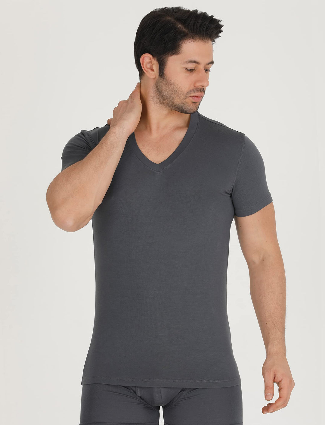 Men's Bamboo V-Neck Undershirt (3 Pack)