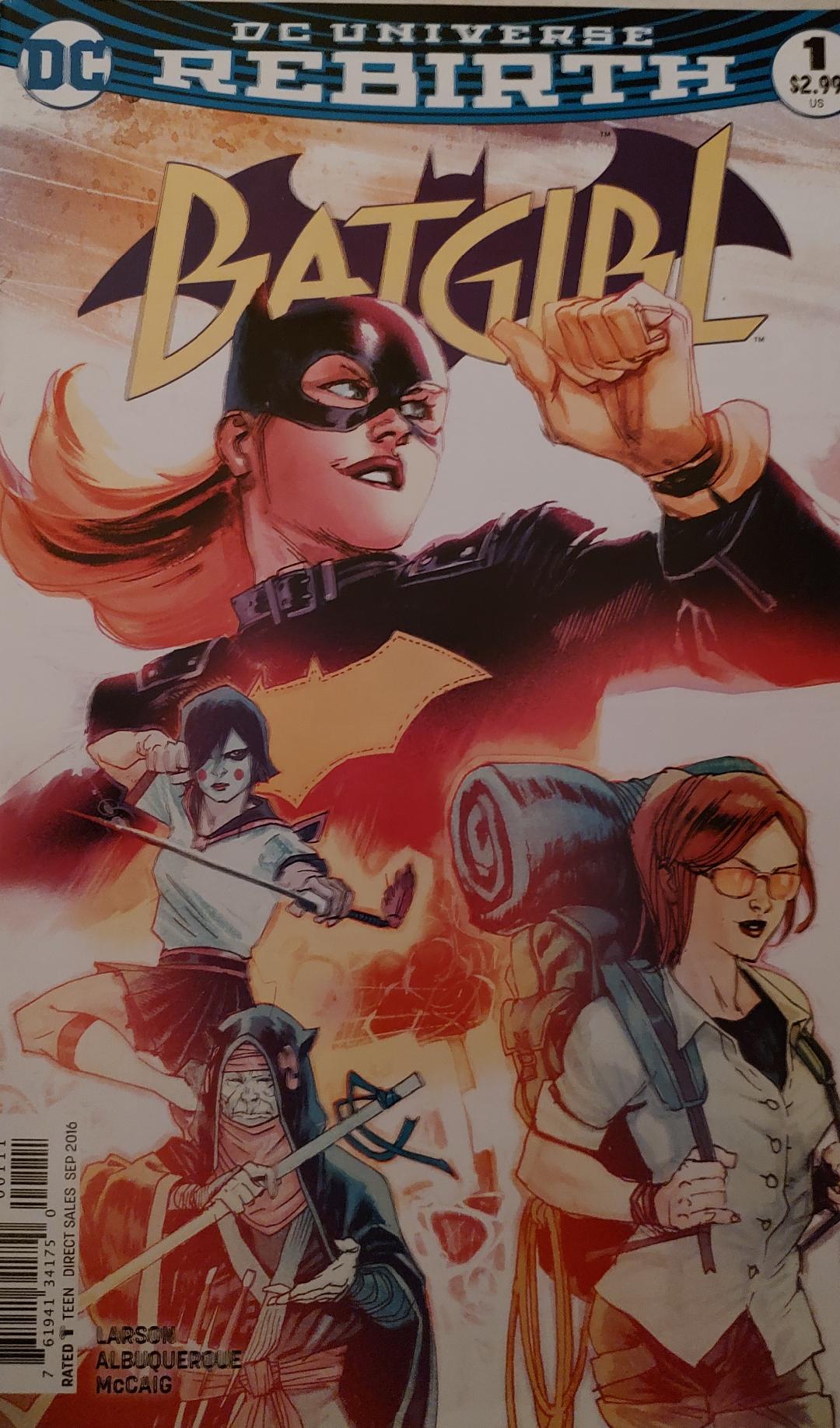 Batgirl #1 DC Universe Rebirth Comic Book Cover