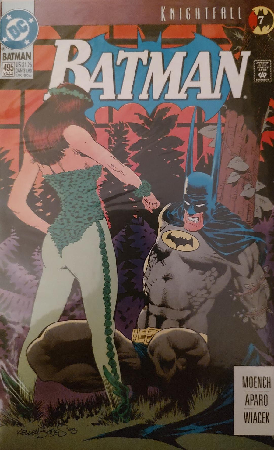 Batman #495 Knightfall #7 Comic Book Cover