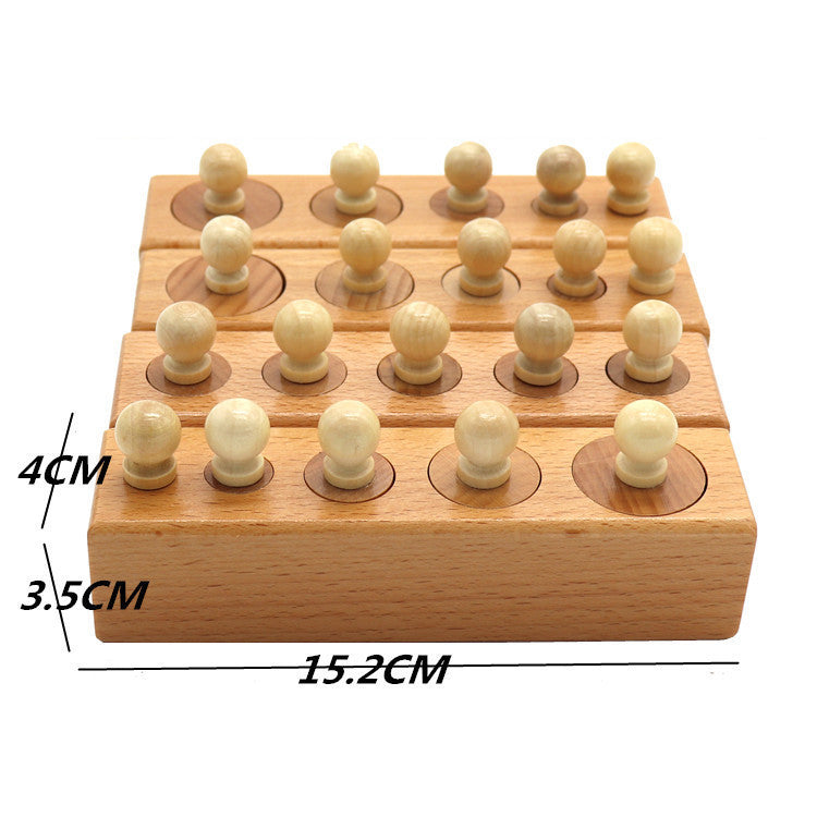 Montessori Wooden Educational Toy Early Learning Building Blocks for Kids Dimensions